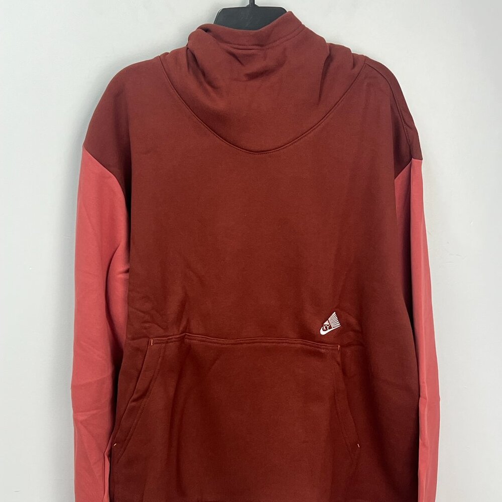 Nike Kyrie Basketball Pullover Oversized Fit Brown Hoodie DQ6111-072 Size XL